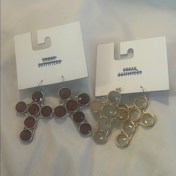 NWT‎ urban outfitters cross earrings Both pairs - Picture 1 of 2
